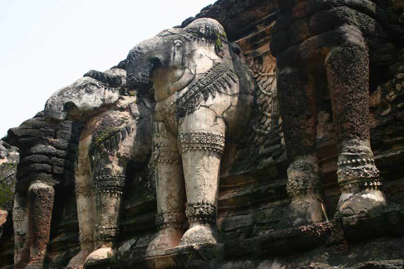 Kamhaeng Phet - Steinelefanten
