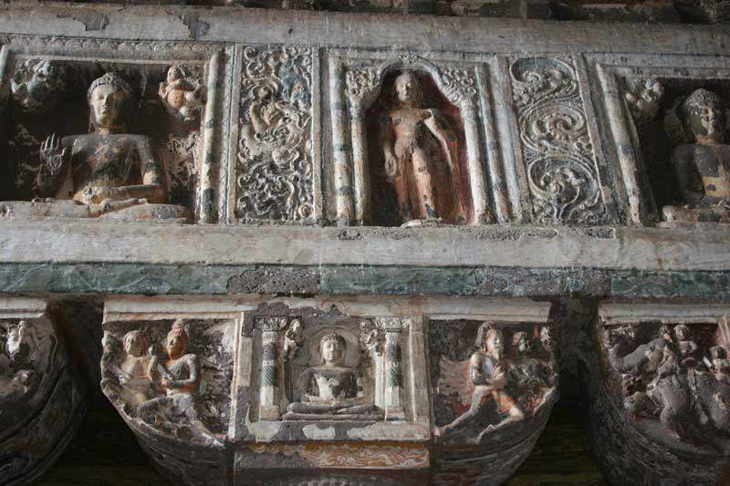 Ajanta-Höhlen - Detailansicht 2